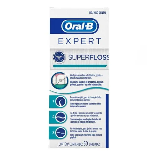 Fio Dental Oral-B Expert Super Floss Fio Dental 50 Unidades